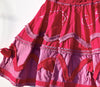 Oilily Tiered and Ruffles Long Skirt With Attached Rosebuds