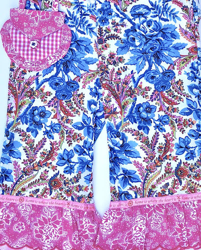 Oilily Girls Floral Print With Ruffles Pant