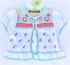 Oilily Short Sleeve Bolero/Cardigan Sweater with Floral Embroidery