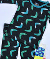 Kickee Pants 2Pc Midnight Boomerang L/S Pajama Set