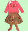 ROOM SEVEN  Girls 3Pc Fall/Winter Skirt Set and Tights