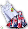 ROOM SEVEN Girls 2Pc Spring/Summer Floral Patchwork Skirt Set