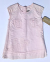 IKKS Of France Infant Girls Pale Pink Cap Sleeve Cotton Dress
