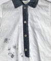 IKKS Of France Infant Girls Eyelet/Denim Cotton Dress