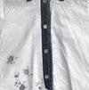 IKKS Of France Infant Girls Eyelet/Denim Cotton Dress