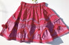 Oilily Tiered and Ruffles Long Skirt With Attached Rosebuds