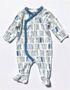 FIRSTS By Petit Lem 1Pc Footie Over The Moon Organic Cotton