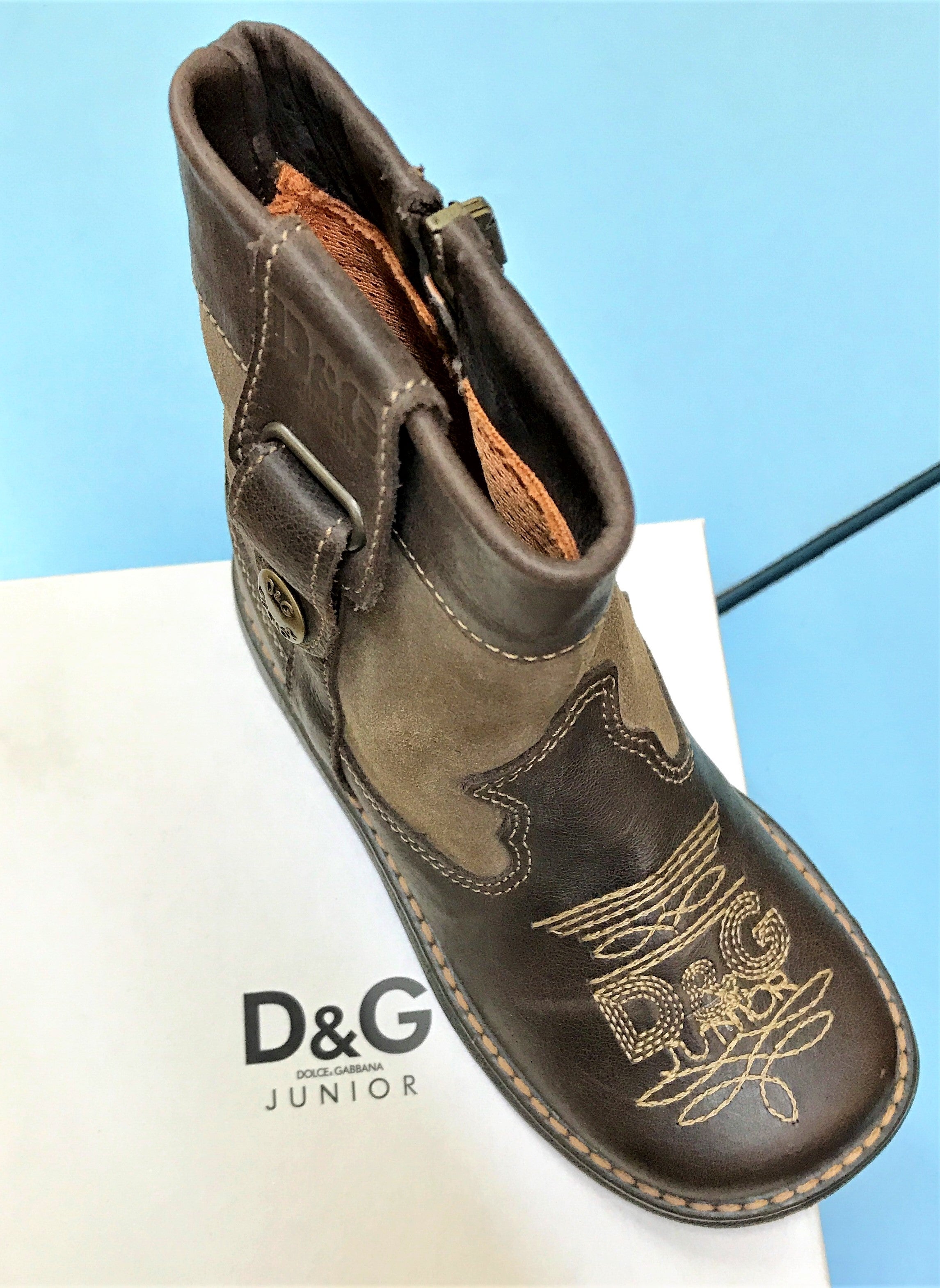 D & G Junior Dolce & Gabbana Kids Low Boots – Village Kids