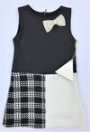 Alitsa Sleeveless Black/White Classic Color Block  Dressy Dress