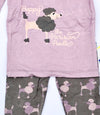 Kickee Pants 2Pc Cobblestone Poodle L/S Pajama Set