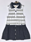 IKKS Navy/Grey Nautical Sleeveless Dress