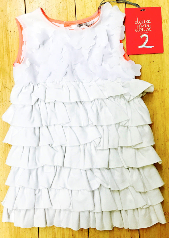 Deux par Deux Infant Girls Spring/Summer White Dress