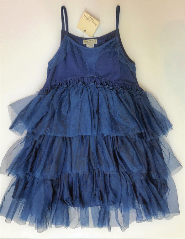 Eliane et Lena Navy Tiered Tutu Dress