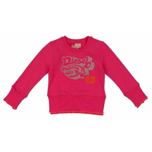 DIESEL Girls Fuchsia Sweatshirt