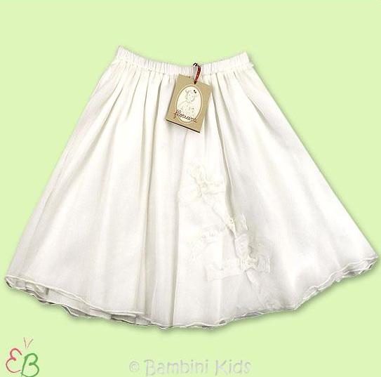Floriane of France Girls Silk Dressy Long Skirt