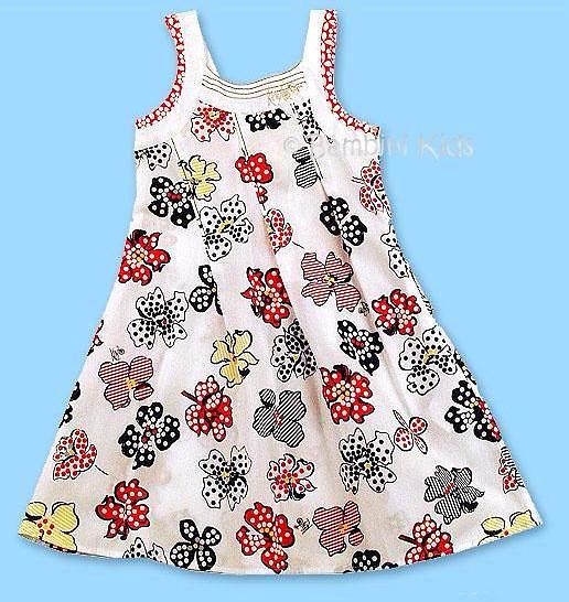 KENZO of France  Girls Very Soft 100% Cotton  Floral Sundress