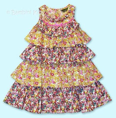 OILILY Spring/Summer Girls Floral Tiered Dress