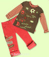 Pampolina Fall/Winter Girls 2Pc Vintage Pant Set