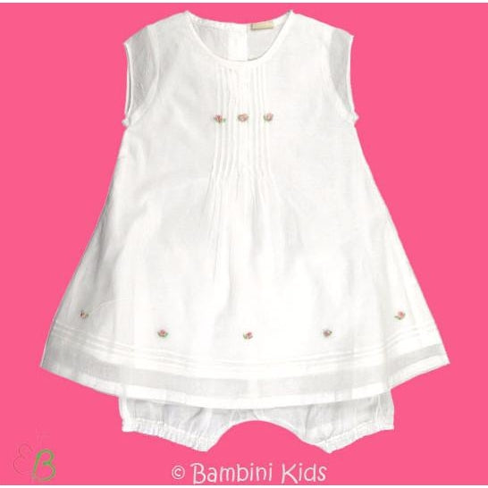 3Pommes Infant Girls 2 Pc Dress with Bloomer