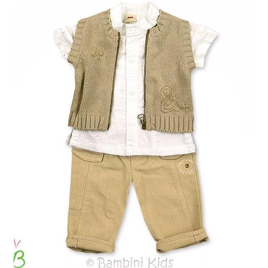 3Pommes Infant Boys 3Pc Dressy Pant Set